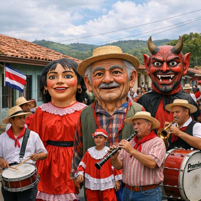 Origine des mascaradas au Costa Rica : histoire, personnages et traditions