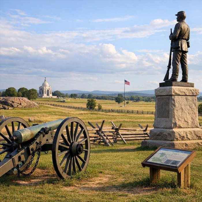 Visiter les champs de bataille de Gettysburg : guide complet