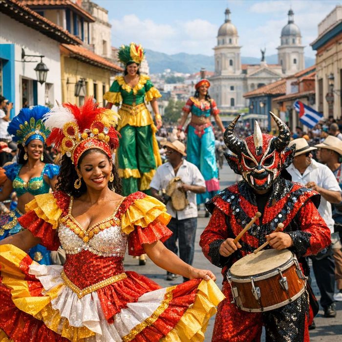 Carnaval de Santiago de Cuba : histoire, musique et traditions