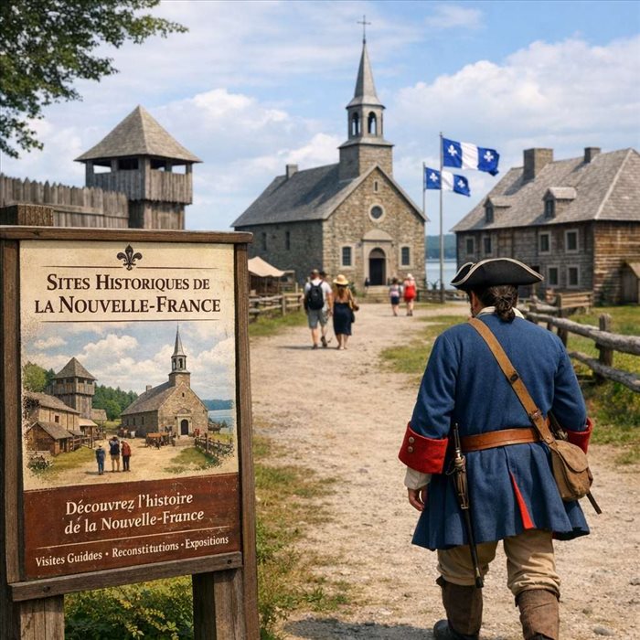 Visiter les sites historiques de la Nouvelle-France au Canada