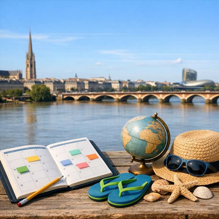 Vacances scolaires à Bordeaux : dates 2025-2026