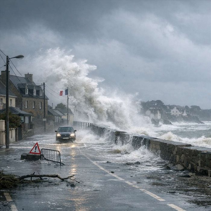 Tempête Benjamin en France : trajectoire, intensité et risques