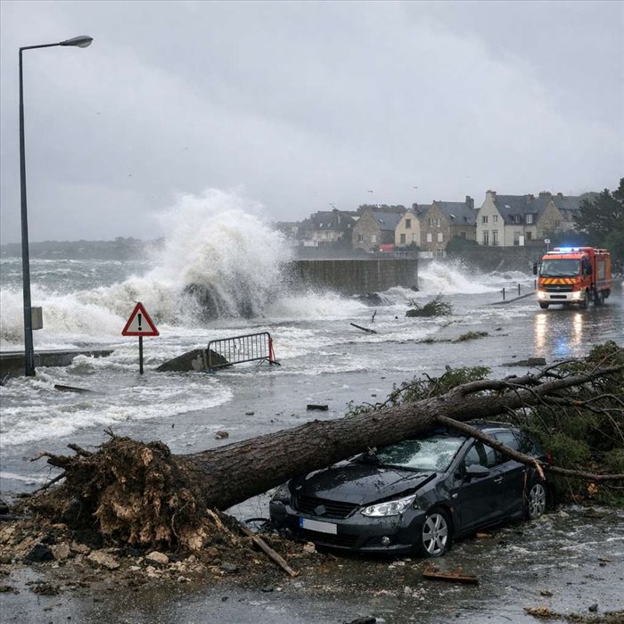 Tempête Olivier en France : trajectoire, régions touchées et bilan