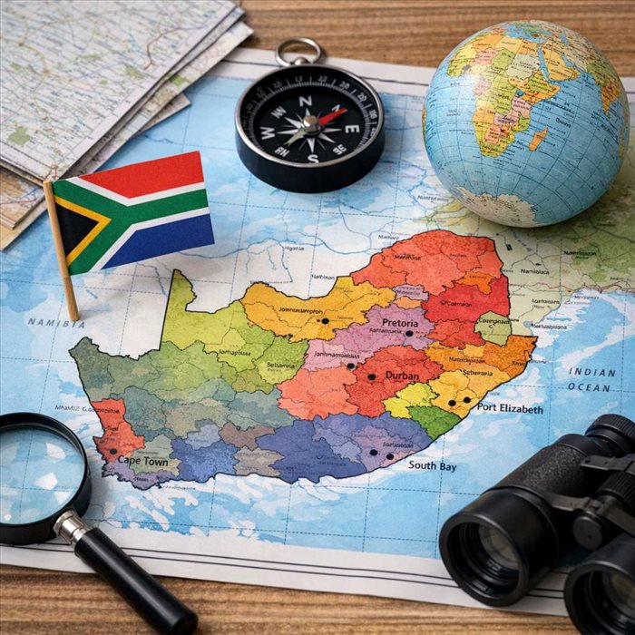 Superficie de l’Afrique du Sud : dimensions, provinces et capitales