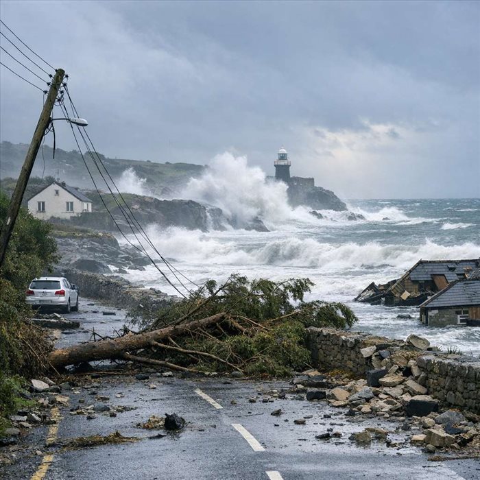 Tempête Éowyn en Irlande : évolution, puissance et dégâts majeurs