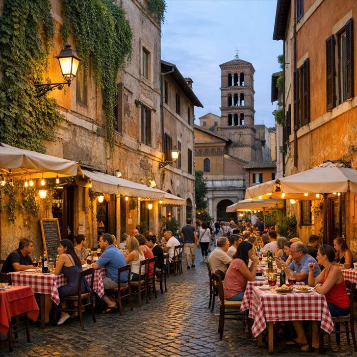 Trastevere à Rome : le quartier idéal pour bien manger