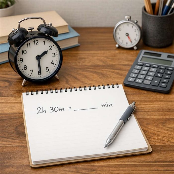 Comment convertir 2h30 en minutes ? Calcul simple et rapide