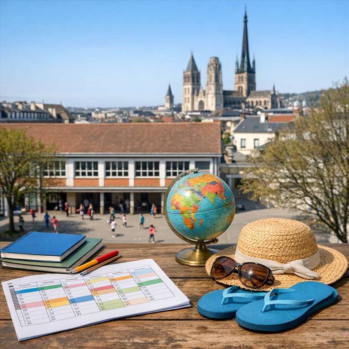Prochaines vacances scolaires à Rouen : dates 2026-2027