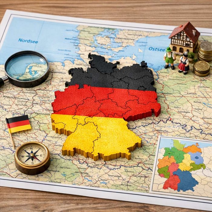 Superficie de l’Allemagne : dimensions, territoires et répartition