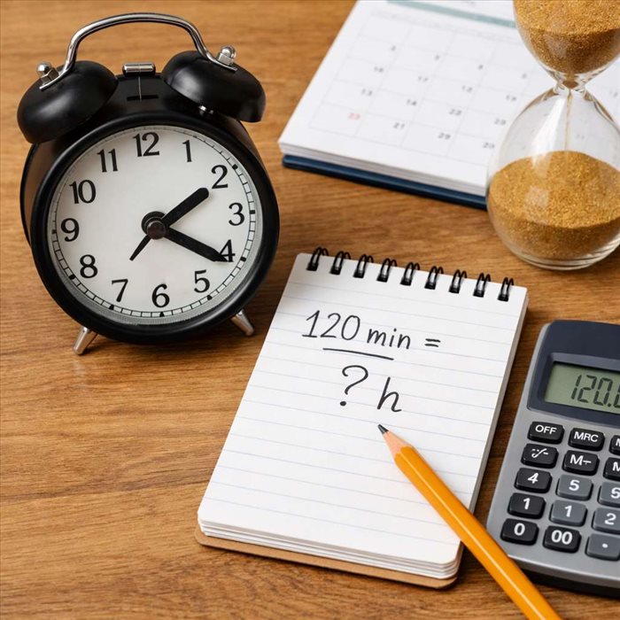 120 minutes en heures : conversion simple et rapide