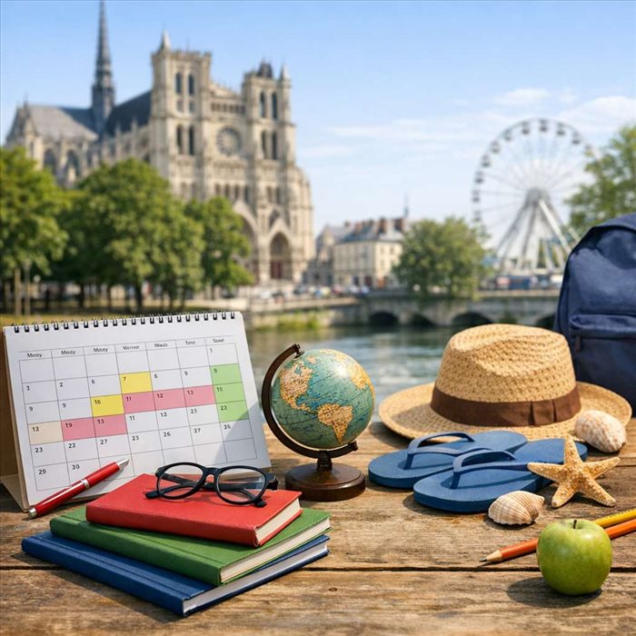 Vacances scolaires à Amiens : calendrier 2025-2026