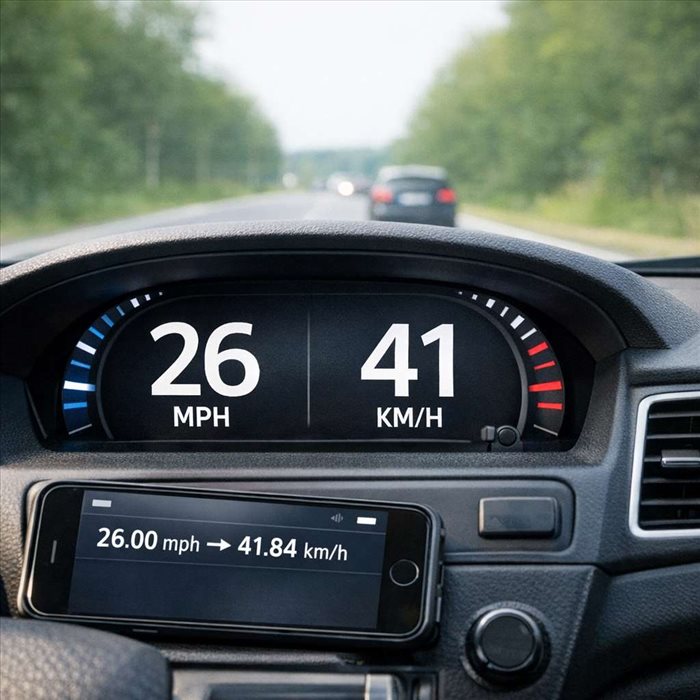 26 mph en km/h : conversion rapide et résultat précis