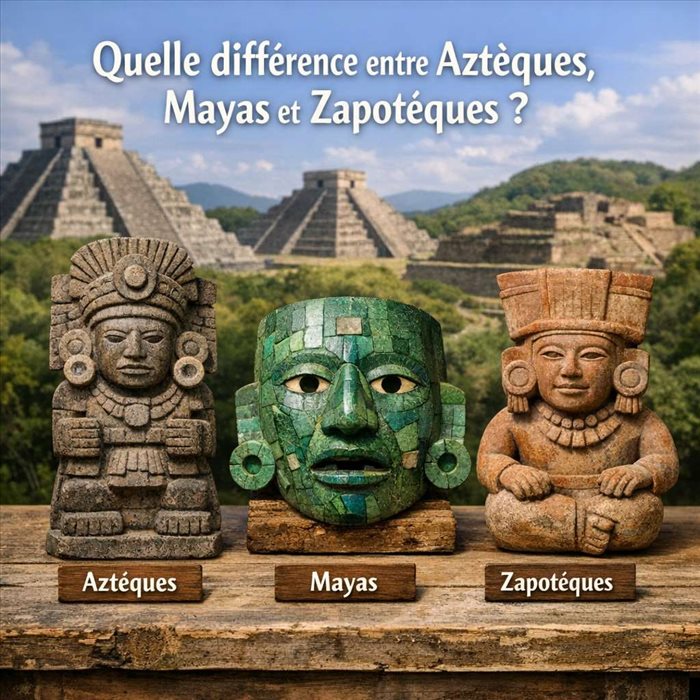 Différence entre Aztèques, Mayas et Zapotèques : guide clair