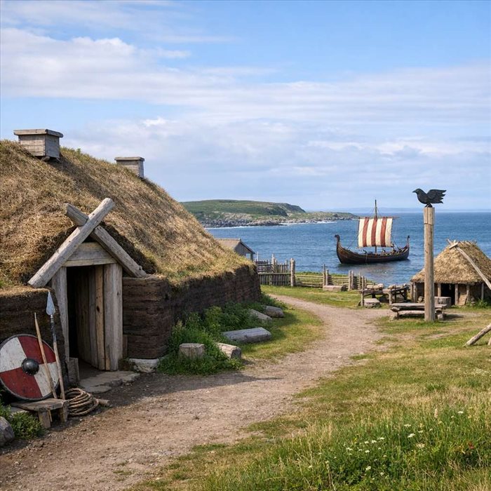 L’Anse aux Meadows au Canada : site viking unique