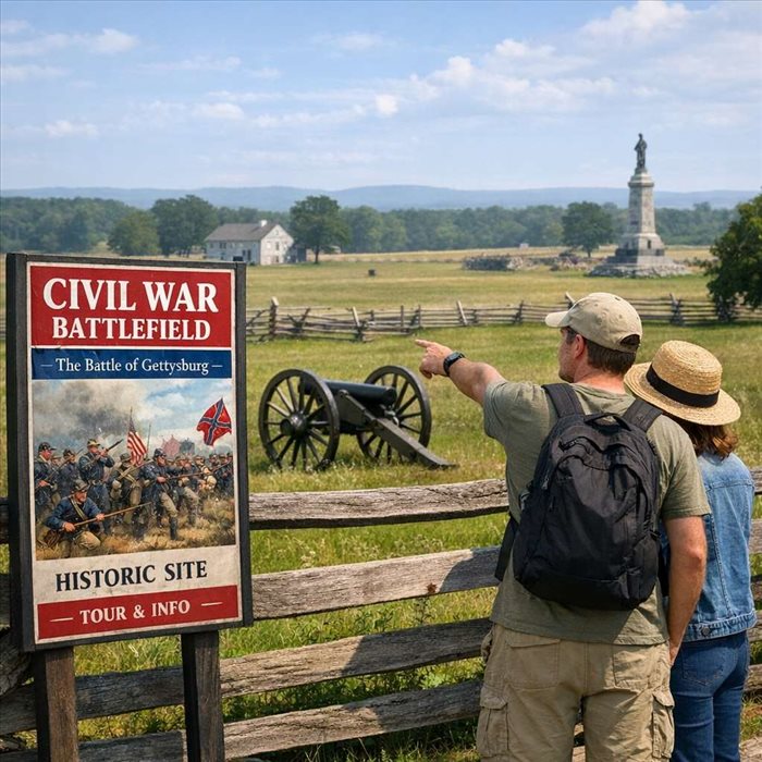 Visiter les sites historiques de la guerre de sécession : guide